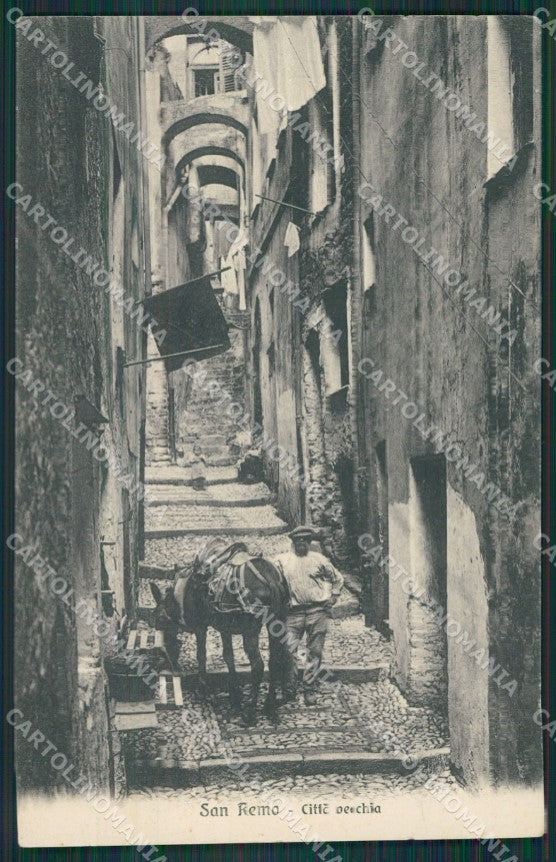 Imperia Sanremo Asino cartolina KV4514 – fronte
