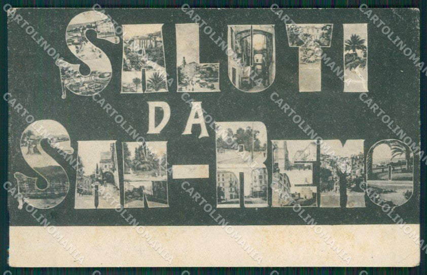 Imperia Sanremo Saluti da cartolina KV4530 – fronte