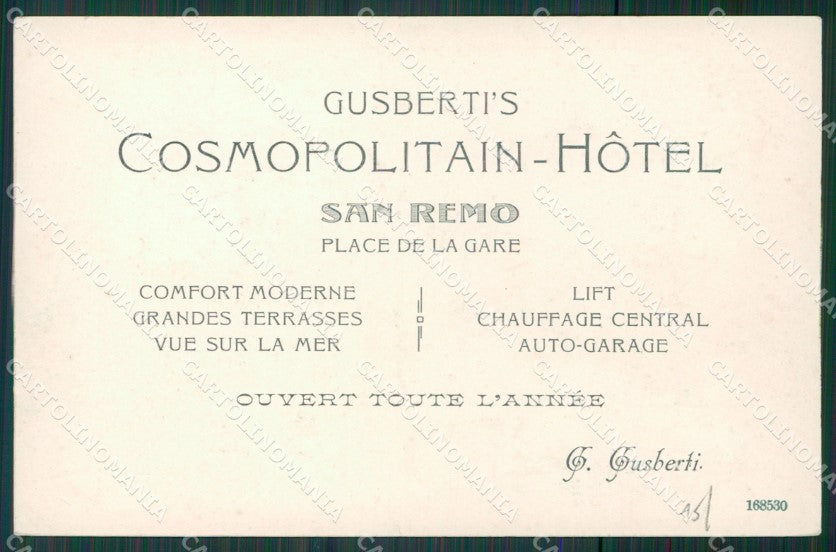 Imperia Sanremo cartolina KV4553 – retro