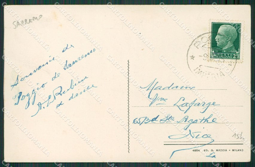 Imperia Sanremo Poggio cartolina KV4556 – retro