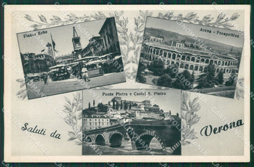 Verona Città Saluti da PIEGHINA cartolina KV4564 – fronte