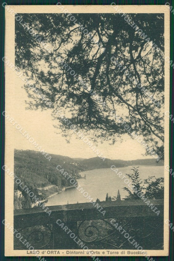 Novara Lago d'Orta Torre di Buccione cartolina KV4589 – fronte