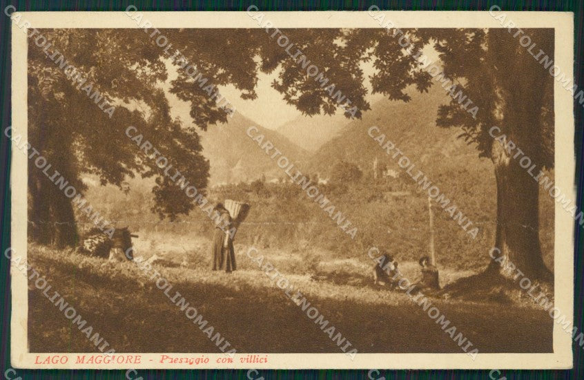 Verbania Stresa Lago Maggiore Costumi PIEGATA cartolina KV4610 – fronte