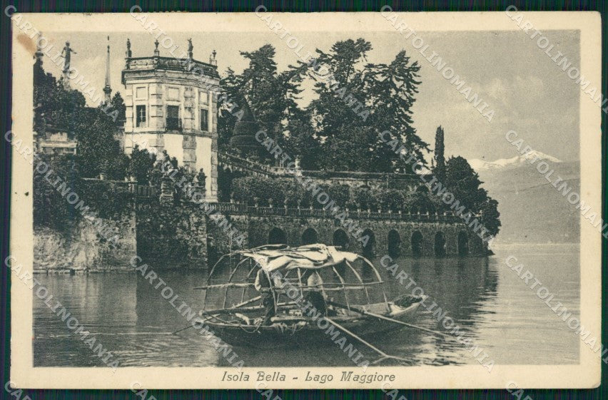 Verbania Stresa Isola Bella Lago Maggiore PIEGATA cartolina KV4619 – fronte