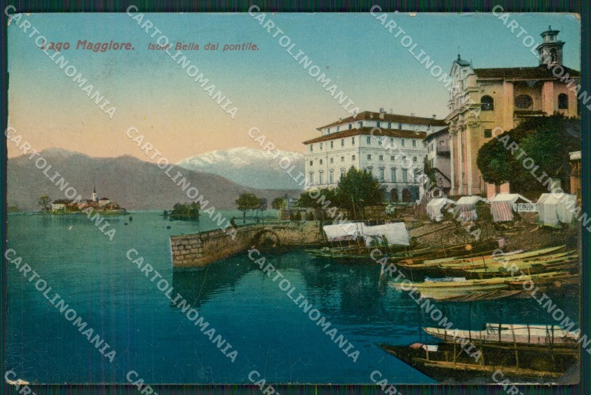 Verbania Stresa Isola Bella Lago Maggiore PIEGHE cartolina KV4626 – fronte