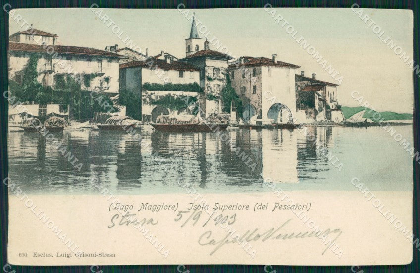 Verbania Stresa Isola Superiore Lago Maggiore SCOLLATA cartolina KV4635 – fronte
