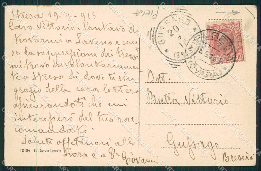 Verbania Stresa Isola Superiore Lago Maggiore PIEGA cartolina KV4636 – retro
