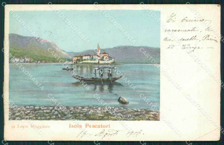 Verbania Stresa Isola Pescatori Lago Maggiore PIEGA cartolina KV4640 – fronte