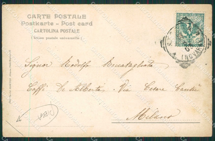 Verbania Stresa Isola Pescatori Lago Maggiore PIEGA cartolina KV4640 – retro