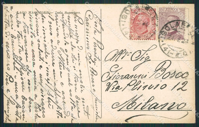 Verbania Stresa Isola Superiore Lago Maggiore cartolina KV4642 – retro