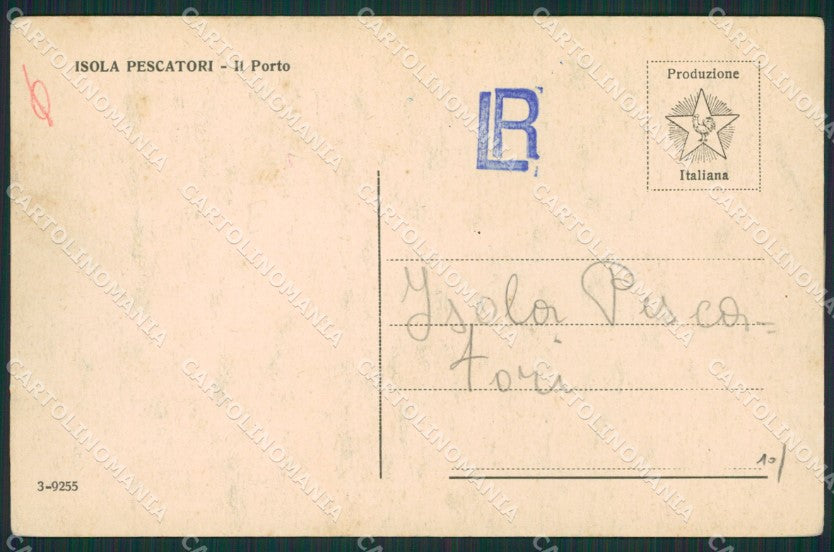Verbania Stresa Isola Pescatori Lago Maggiore cartolina KV4659 – retro