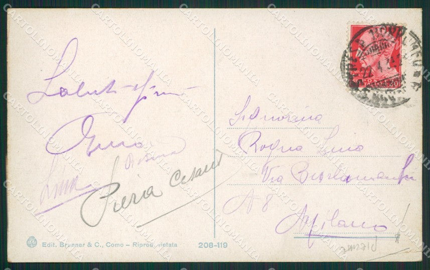 Verbania Stresa Someraro Lago Maggiore PIEGHE cartolina KV4674 – retro
