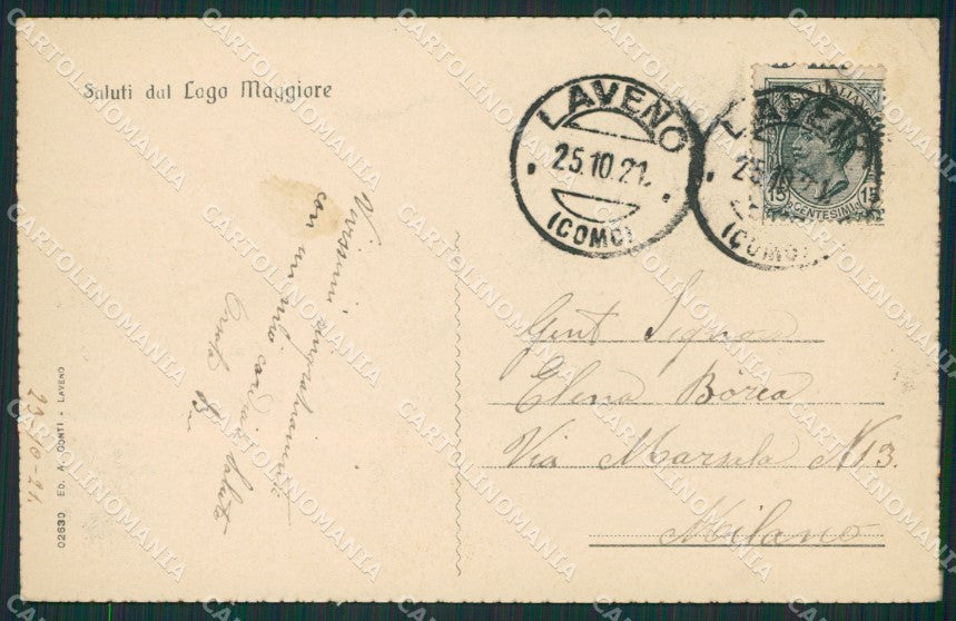 Verbania Stresa Isola Bella Isola Madre Lago Maggiore cartolina KV4677 – retro