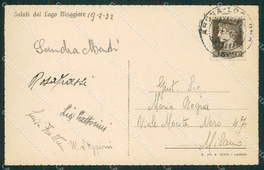 Verbania Stresa Isola Bella Isola Madre Pallanza Lago Maggiore cartolina KV4679 – retro