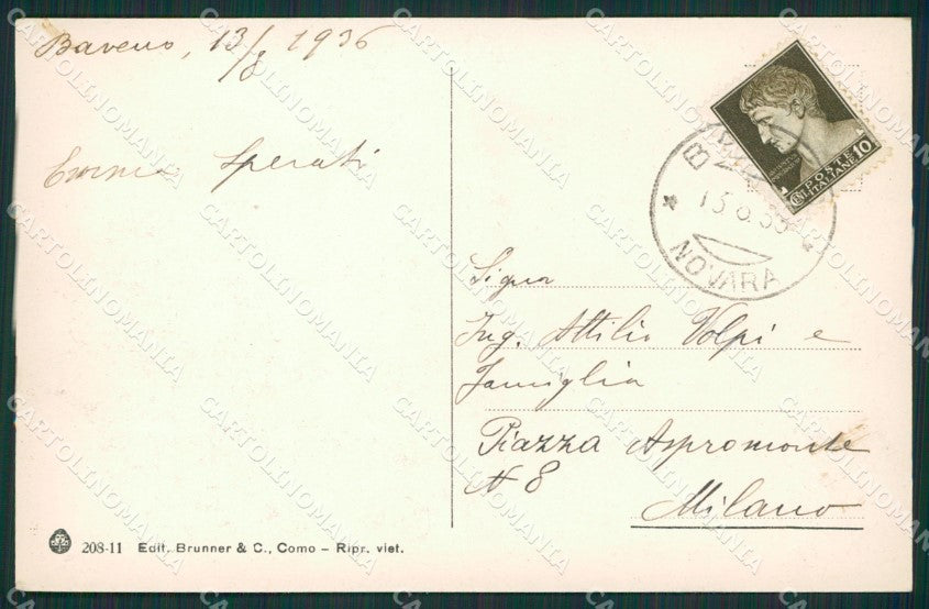 Verbania Baveno Isola Bella Isola Pescatori Lago Maggiore cartolina KV4682 – retro