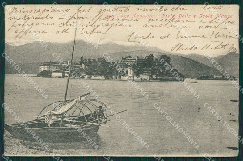 Verbania Stresa Isola Bella Isola Madre Lago Maggiore cartolina KV4684 – fronte