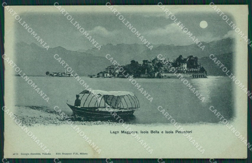 Verbania Stresa Isola Bella Pescatori Lago Chiaro di Luna cartolina KV4685 – fronte