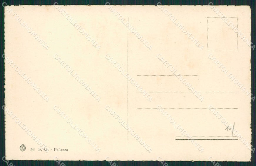 Verbania Pallanza Isolino San Giovanni Lago Maggiore Battello cartolina KV4688 – retro