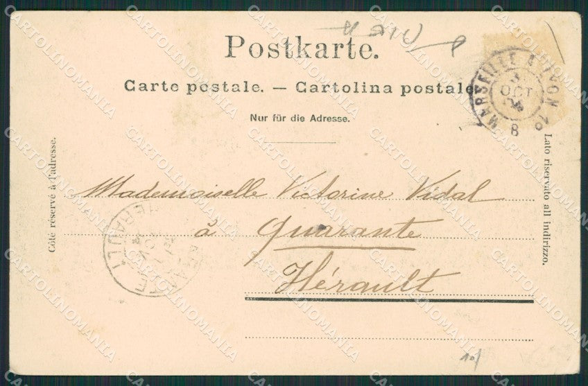 Verbania Stresa Isola Bella Rambert PIEGA cartolina KV4690 – retro