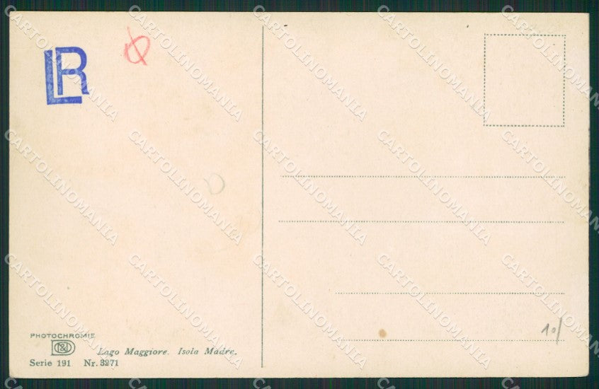 Verbania Stresa Isola Madre Lago Maggiore cartolina KV4691 – retro