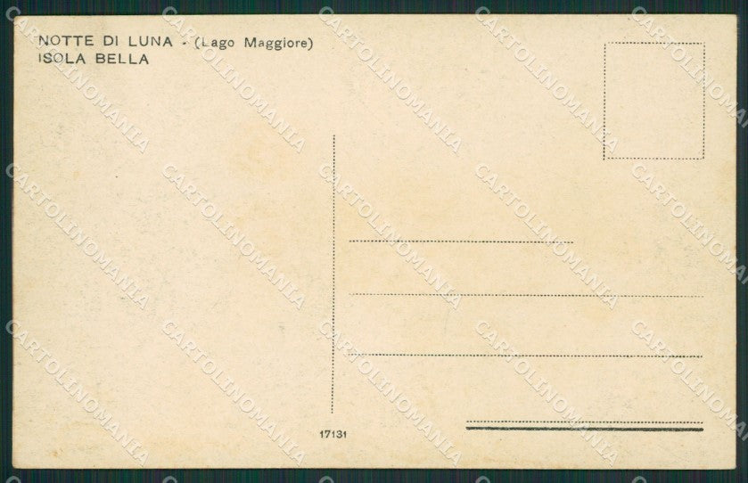 Verbania Stresa Isola Bella Chiaro di Luna cartolina KV4705 – retro