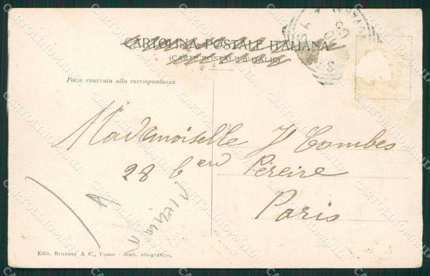 Verbania Stresa Isola Bella Barche PIEGA cartolina KV4708 – retro