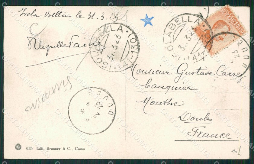 Verbania Stresa Isola Bella STRAPPINO cartolina KV4714 – retro