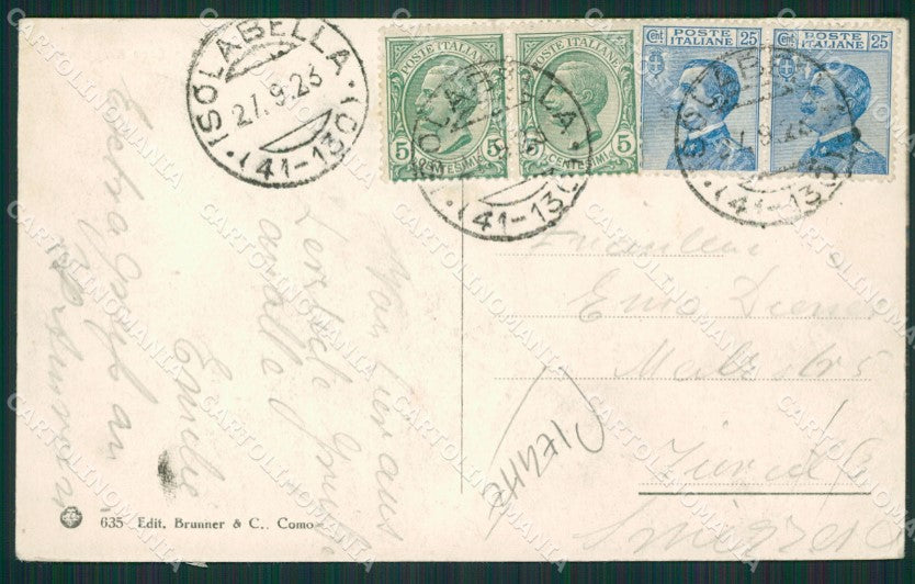 Verbania Stresa Isola Bella Lago Maggiore PIEGHE cartolina KV4718 – retro