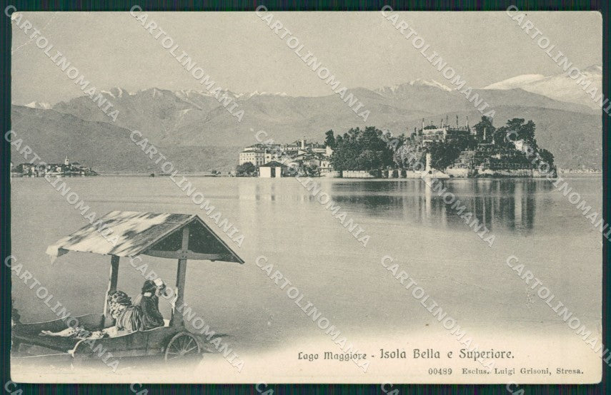 Verbania Stresa Isola Bella Isola Superiore Lago Maggiore PIEGA cartolina KV4719 – fronte