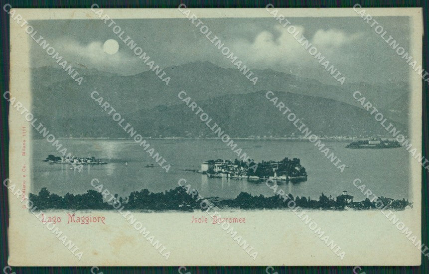 Verbania Stresa Isole Borromee Lago Maggiore Chiaro di Luna cartolina KV4722 – fronte