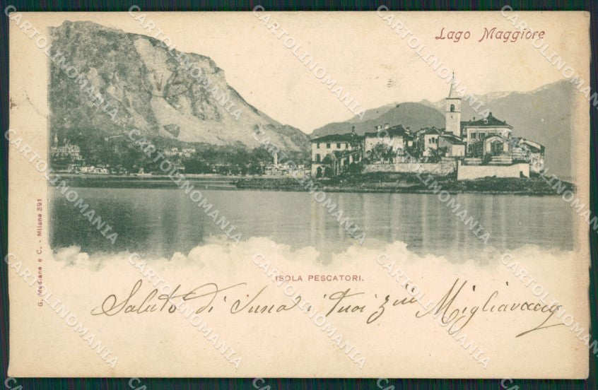 Verbania Stresa Isola Pescatori Lago Maggiore cartolina KV4724 – fronte