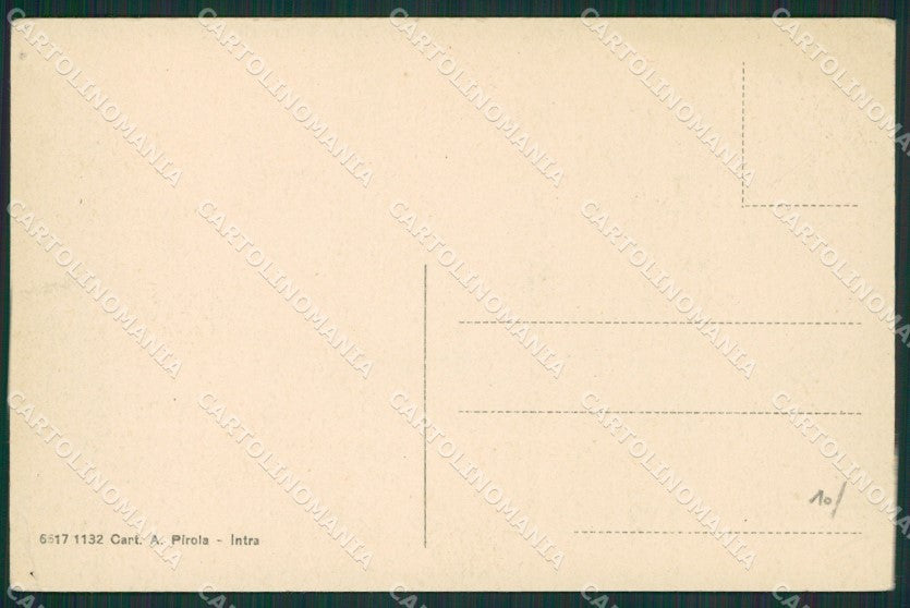 Verbania Intra Mappa Lago Maggiore cartolina KV4731 – retro
