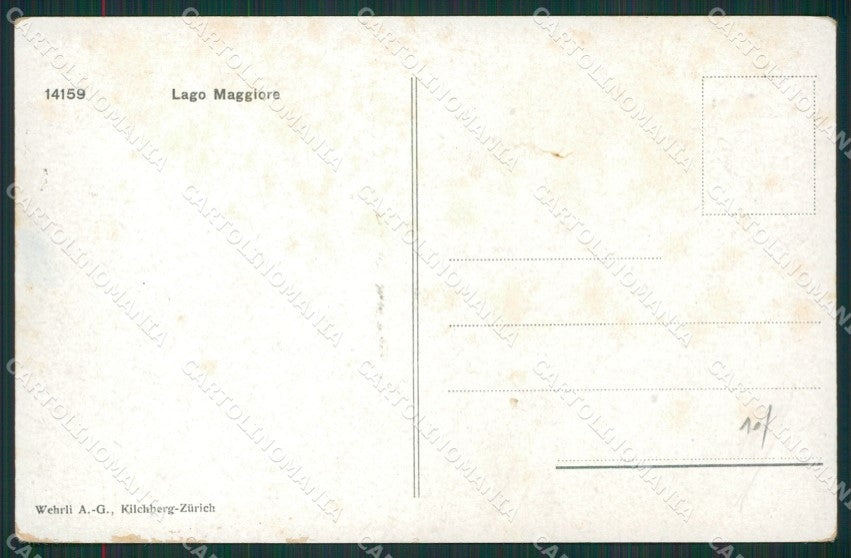 Verbania Stresa Mappa Lago Maggiore cartolina KV4739 – retro