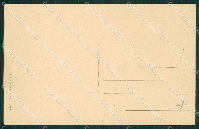 Verbania Pallanza Mappa Lago Maggiore cartolina KV4740 – retro