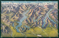Verbania Stresa Mappa Lago Maggiore Lugano Como cartolina KV4741 – fronte