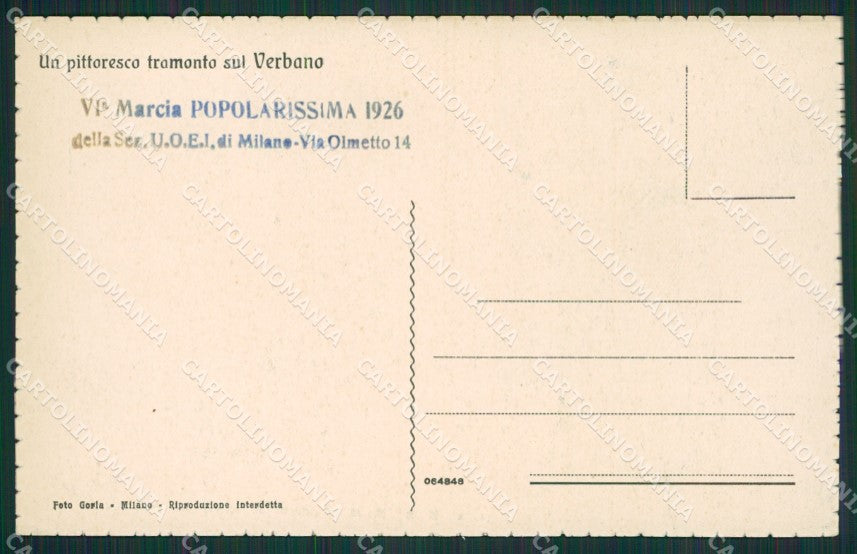 Verbania Intra Lago Maggiore cartolina KV4746 – retro