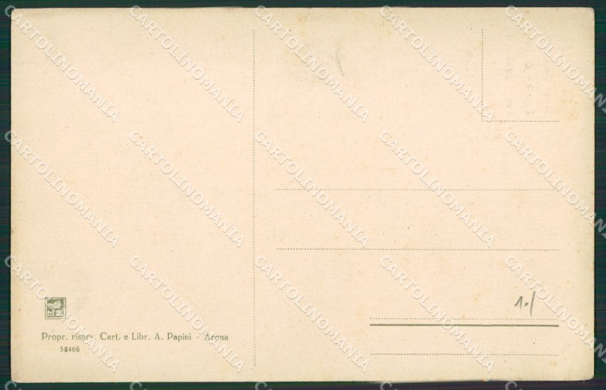 Novara Arona Dagnente Felice Cavallotti cartolina KV4755 – retro
