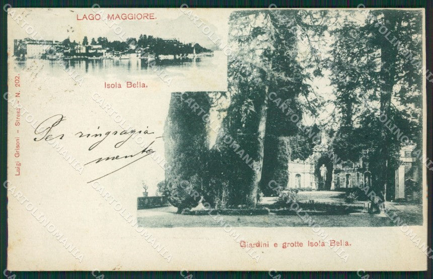 Verbania Stresa Isola Bella Lago Maggiore cartolina KV4769 – fronte