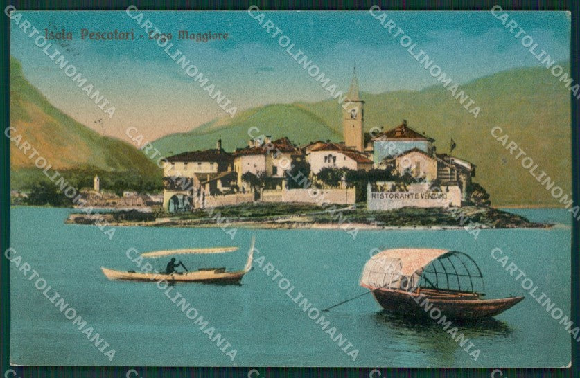 Verbania Stresa Isola Pescatori Lago Maggiore cartolina KV4786 – fronte