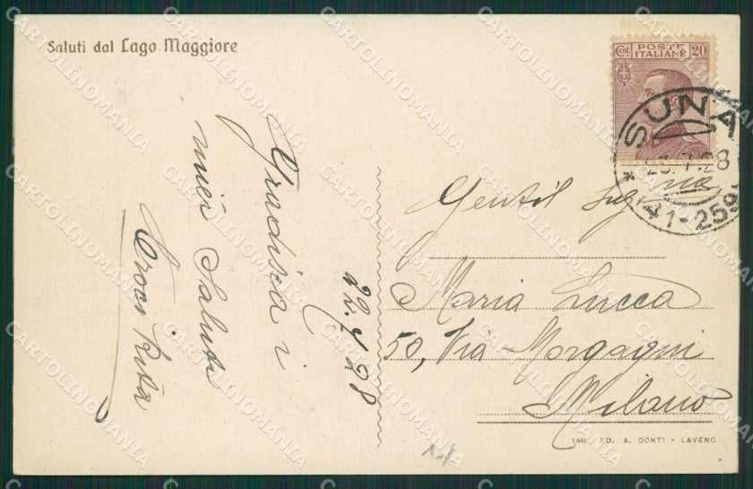 Verbania Stresa Isola Pescatori Lago Maggiore cartolina KV4786 – retro