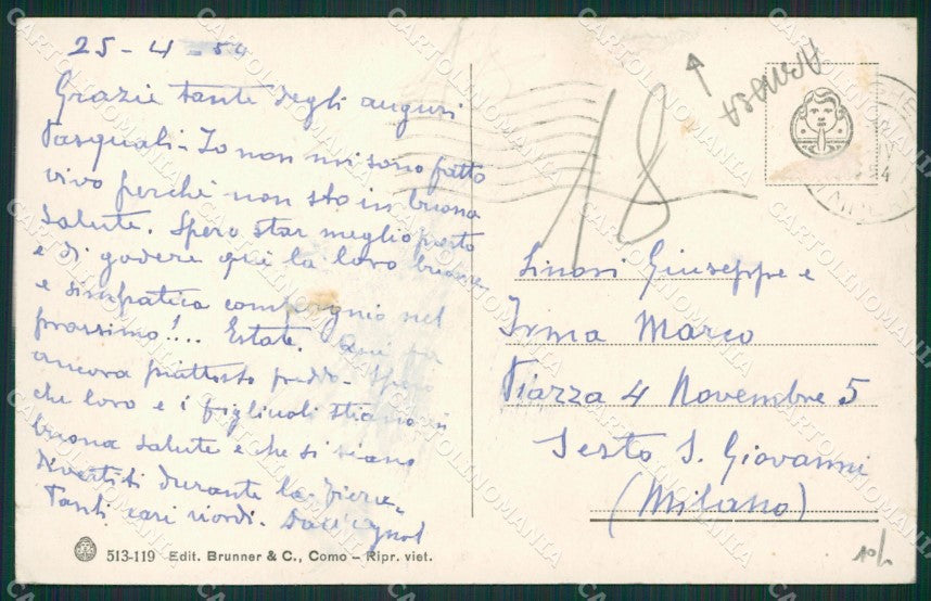 Imperia Bordighera ABRASA cartolina KV4796 – retro