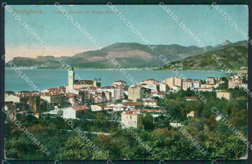 Imperia Bordighera cartolina KV4800 – fronte