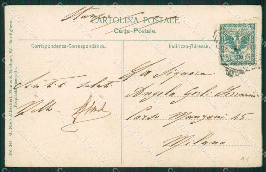 Imperia Bordighera cartolina KV4800 – retro