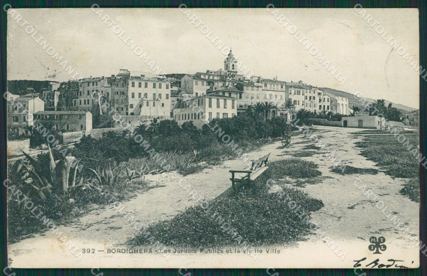 Imperia Bordighera PIEGHE cartolina KV4803 – fronte