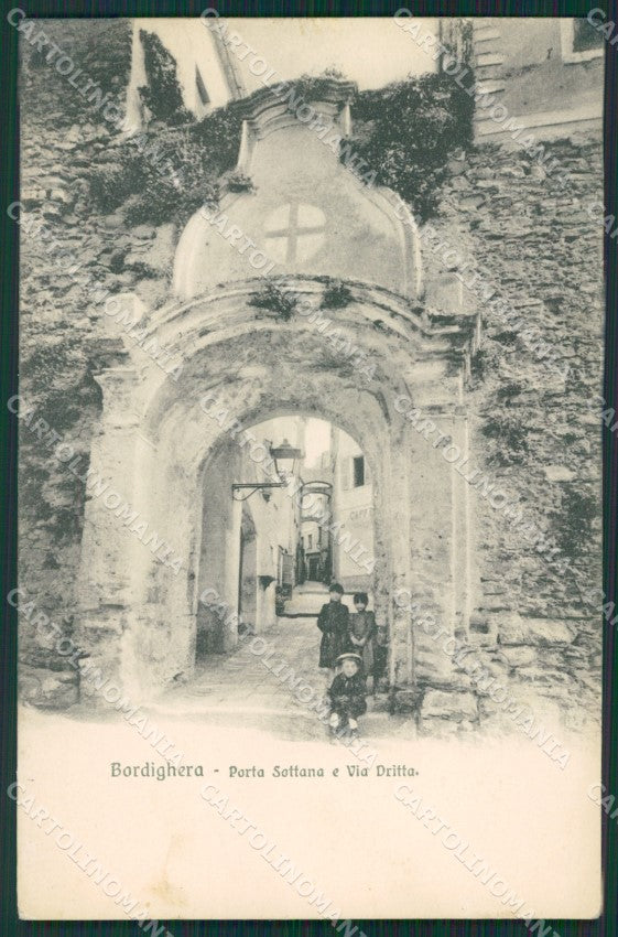 Imperia Bordighera Porta Sottana cartolina KV4805 – fronte