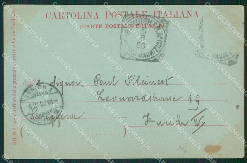 Imperia Bordighera Chiaro di Luna cartolina KV4810 – retro
