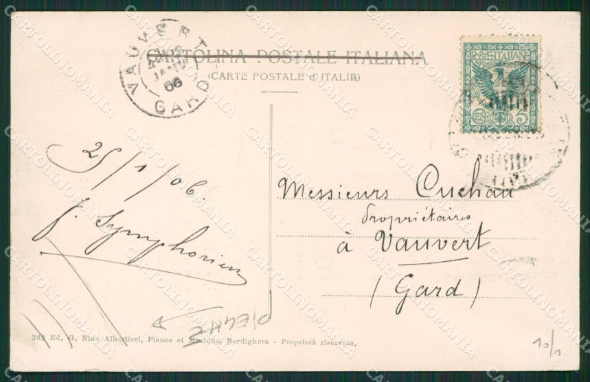 Imperia Bordighera PIEGHE cartolina KV4811 – retro