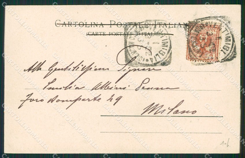 Imperia Bordighera cartolina KV4812 – retro