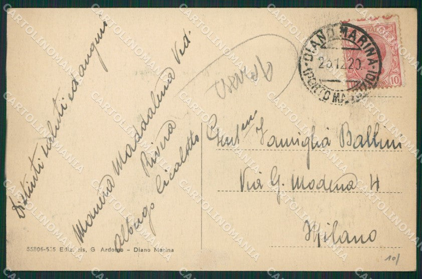 Imperia Diano Marina ABRASA cartolina KV4818 – retro