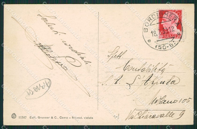 Imperia Bordighera ABRASA cartolina KV4836 – retro